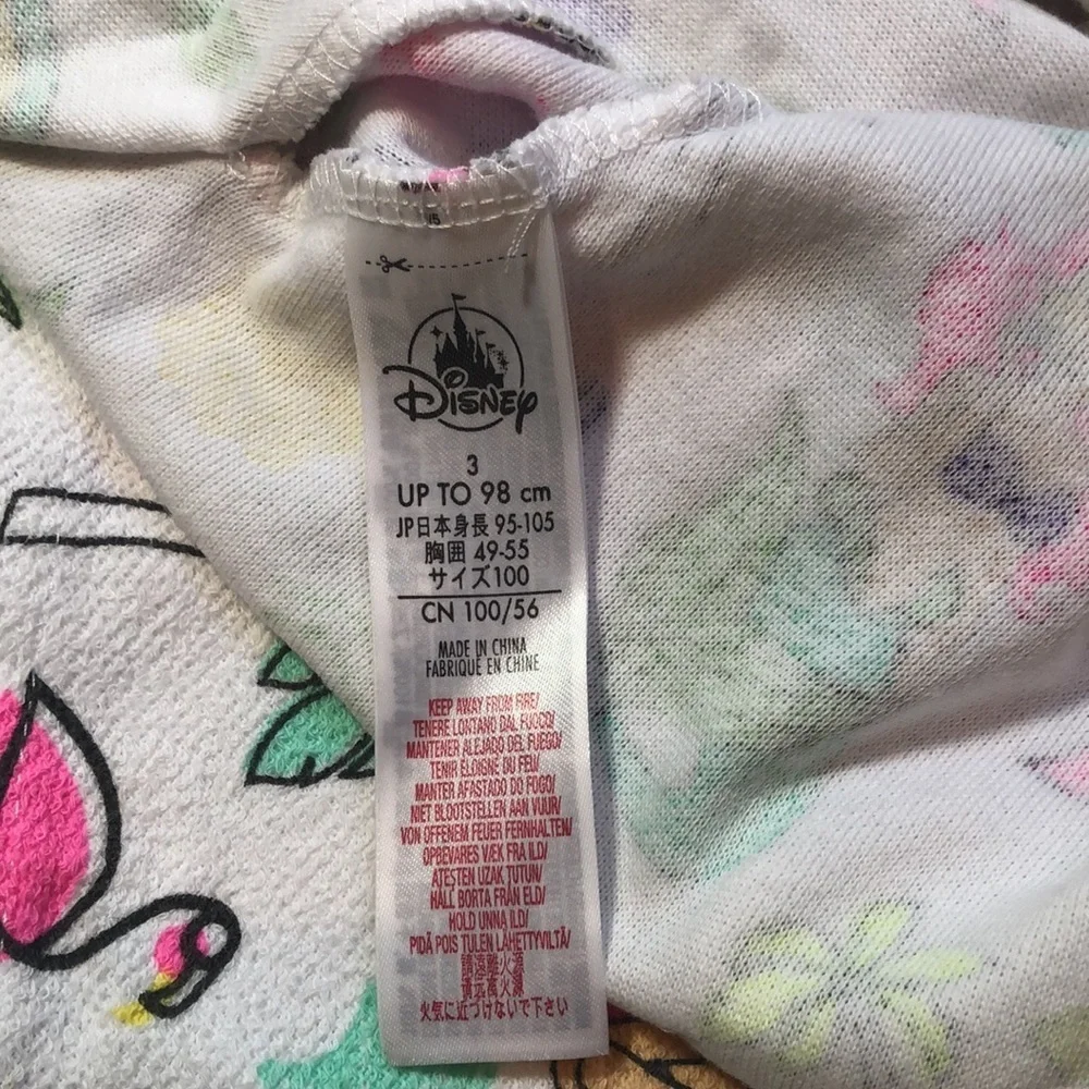 DISNEY Hooded Swim Poncho Cape Coverup Little Mermaid Princess Ariel Zippered 3T